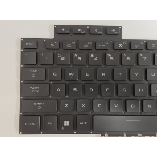 Tastatura Laptop Gaming, Asus, ROG Flow X16 6037B0233230, 6037B0233201, 0KNR0-2812UI00, V202526QS1, ilumianta, neagra, layout US