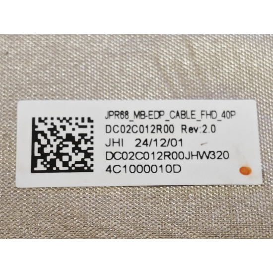 Cablu video LVDS Laptop Gaming, HP, Victus 16-R, 16T-R, TPN-C169, N42546-001, DC02C012R00, JPR68 MB EDP CABLE FHD 40P, FHD, 144Hz, 40 pini