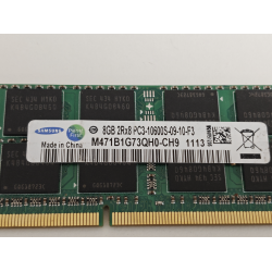 Memorie RAM Laptop, Samsung, 8GB, 2Rx8, DDR3L, PC3L-12800S, 1600MHz, 1.35V, M471B1G73QH0-CH9, CL11, Non-ECC, SODIMM, 204 pini