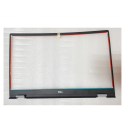 Rama Display Laptop, Dell, Vostro 5501, P102F, P102F001, 5K0P9, 05K0P9, 460.0KU0D.0011, culoare gri inchis cu ornamente balamale gri deschis