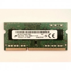 Memorie RAM Laptop, Micron, 8GB, 2Rx8, DDR3L, PC3L-12800S, 1600MHz, 1.35V, MT16KTF1G64HZ-1G6E1, CL11, Non-ECC, SODIMM, 204 pini