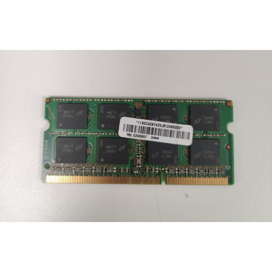 Memorie RAM Laptop, Micron, 8GB, 2Rx8, DDR3L, PC3L-12800S, 1600MHz, 1.35V, MT16KTF1G64HZ-1G6E1, CL11, Non-ECC, SODIMM, 204 pini