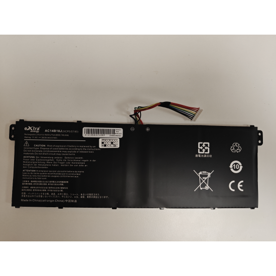 Baterie compatibila Laptop, Acer, Aspire 3 A311-31, 3ICP5/57/80, AC14B18J, 11.4V, 3600mAh, 41Wh