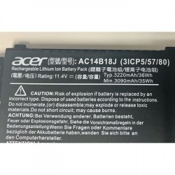 Baterie Laptop, Packard Bell EasyNote TG83BA, 3ICP5/57/80, AC14B18J, 11.4V, 3090mAh, 36Wh