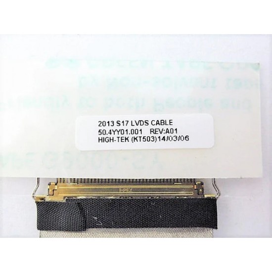 Cablu video LVDS Laptop, HP, ProBook 470 G1, 723646-001, 50.4YY01.001, S17 LVDS Cable, 40 pini