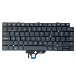 Tastatura Laptop, Dell, Latitude 13 7330, P133G, P133G002, iluminata, neagra, layout US