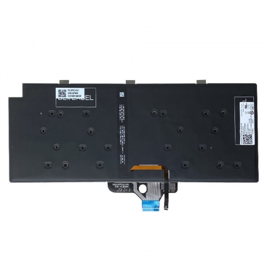 Tastatura Laptop, Dell, Latitude 13 7320, P133G, P133G001, iluminata, neagra, layout US