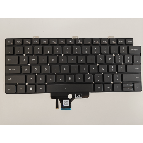 Tastatura Laptop, Dell, Latitude 13 7320, P133G, P133G001, iluminata, neagra, layout US
