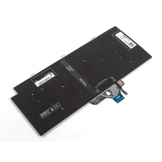 Tastatura Laptop, Dell, Latitude 13 7320, P133G, P133G001, iluminata, neagra, layout US