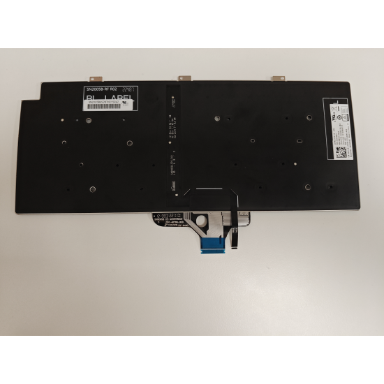 Tastatura Laptop, Dell, Latitude 13 7320, P133G, P133G001, iluminata, neagra, layout US