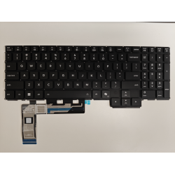 Tastatura Laptop, Lenovo, Legion Pro 5 16IRX10 Type 83NN, iluminata, RGB Per Key, 24 pini, neagra, layout US