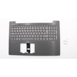 Carcasa superioara cu tastatura palmrest Laptop, Lenovo, IdeaPad V330-15ISK Type 81AW, 5CB0R28201, 460.00B09.004, Iron Grey, layout UK