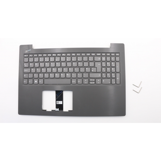 Carcasa superioara cu tastatura palmrest Laptop, Lenovo, IdeaPad V130-15IKB Type 81HN, 5CB0R28201, 460.00B09.004, Iron Grey, layout UK