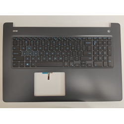 Carcasa superioara cu tastatura palmrest Laptop Gaming, Dell, 6XX1G, 06XX1G, GGVTH, 0GGVTH, D6NDW, 0D6NDW, 356C6, 0356C6, D56JV, 0RYGY, AP26L000100, FA26L000100-2, AM26L000100, iluminata, gri, layout US