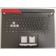 Carcasa superioara cu tastatura palmrest Laptop Gaming, Asus, G513QM-1F, 90NR0572-R32UK0, 6070B1886032, iluminata, RGB 4 Zone, layout UK