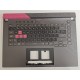 Carcasa superioara cu tastatura palmrest Laptop Gaming, Asus, G513QM-1F, 90NR0572-R32UK0, 6070B1886032, iluminata, RGB 4 Zone, layout UK
