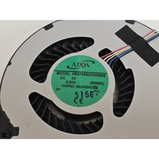 Cooler Laptop, Lenovo, B5400 Type 20B6, 20B7, 20B8, 90204212, AB07405HX090B00, 5V, 0.50A