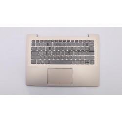 Carcasa superioara cu tastatura palmrest Laptop, Lenovo, IdeaPad 520S-14IKB Type 80X2, 81BL, 5CB0N78579, AM1YN000510, AM1YN000410, ET1YN000100, iluminata, aurie, layout US