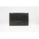 Carcasa superioara cu tastatura palmrest Laptop, Lenovo, Yoga 510-14ISK Type 80S7, 80UK, 5CB0L66122, AM1JE000120, 2FA1JE000D00, iluminata, neagra, layout US