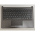 Carcasa superioara cu tastatura palmrest Laptop, 14-DF, L24817-001, 6070B1306601, iluminata, neagra, layout US