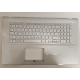 Carcasa superioara cu tastatura palmrest Laptop, Asus, VivoBook 17 X712D, X712DA, X712DAP, X712DK, X712E, X712EA, X712EQ, X712J, X712JA, 90NB0PI1-R32UK0, 13N1-7GA0111, 90PC27130100G7, X712DA-8S, iluminata, argintie, layout UK