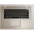Carcasa superioara cu tastatura palmrest Laptop, Dell, Vostro 14 3405, P132G, P132G002, 2W3WV, 02W3WV, 59HNG, 059HNG, FA2XB0007A0-1, iluminata, argintie, layout US