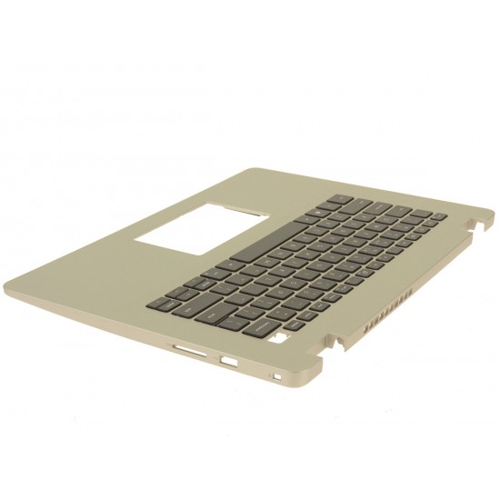 Carcasa superioara cu tastatura palmrest Laptop, Dell, Vostro 14 3405, P132G, P132G002, 2W3WV, 02W3WV, 59HNG, 059HNG, FA2XB0007A0-1, iluminata, argintie, layout US