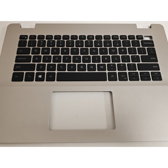 Carcasa superioara cu tastatura palmrest Laptop, Dell, Vostro 14 3405, P132G, P132G002, 2W3WV, 02W3WV, 59HNG, 059HNG, FA2XB0007A0-1, iluminata, argintie, layout US