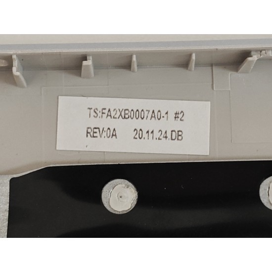 Carcasa superioara cu tastatura palmrest Laptop, Dell, Vostro 14 3405, P132G, P132G002, 2W3WV, 02W3WV, 59HNG, 059HNG, FA2XB0007A0-1, iluminata, argintie, layout US