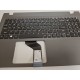 Carcasa superioara cu tastatura palmrest Laptop, Acer, Aspire E5-522, E5-522G, 6B.MVRN7.028, EAZRT00201A, EAZRT002A1M, TFQ4CZRTTATN, FBZRT001010, gri, layout US