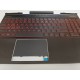 Carcasa superioara cu tastatura palmrest Laptop Gaming, HP, L32775-001, L32775-B31, L32775-271, L24369-001, L24369-B31, L24369-271, L55704-001, L55704-B31, L55704-271, L33165-001, L33165-B31, L33165-271, iluminata, rosie, 4 pini, layout US
