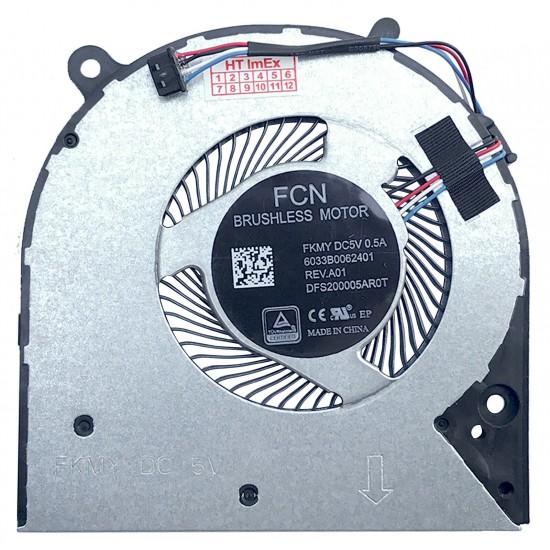 Cooler Laptop, HP, 14-CF, 14S-CF, L24700-001, L23189-001, DFS200005AR0T-FKMY, 6033B0062401, 5V, 0.5A