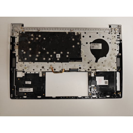 Carcasa superioara cu tastatura palmrest Laptop, HP, ProBook 630 G8, M24295-001, GDI4BX8PTATP00, FTCN93HD3ZR, iluminata, argintie, layout US