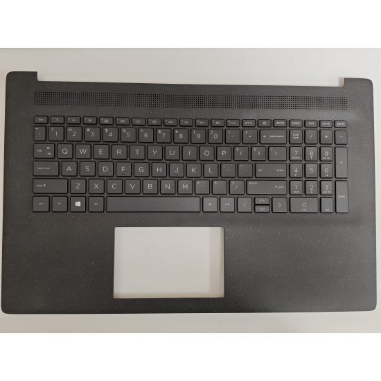 Carcasa superioara cu tastatura palmrest Laptop, HP, 17-CN, 17T-CN, TPN-L139, M50468-001, M50468-B31, M50468-271, 6070B1894801, iluminata, neagra, layout US
