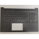 Carcasa superioara cu tastatura palmrest Laptop, HP, 17-CN, 17T-CN, TPN-L139, M50468-001, M50468-B31, M50468-271, 6070B1894801, iluminata, neagra, layout US