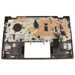 Carcasa superioara cu tastatura palmrest Laptop, Dell, Vostro 5415, P143G, P143G002, 7XR80, 07XR80, 7CX64, 07CX64, 046HG9, 460.0N603.0014, iluminata, neagra, layout US