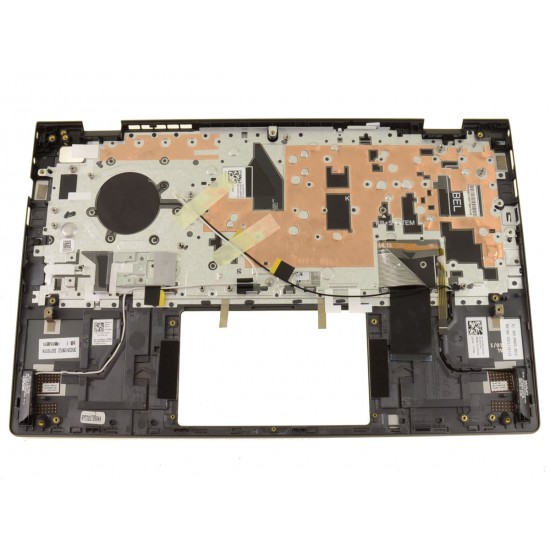 Carcasa superioara cu tastatura palmrest Laptop, Dell, Vostro 5410, P143G, P143G001, 7XR80, 07XR80, 7CX64, 07CX64, 46HG9, 046HG9, 460.0N603.0014, iluminata, neagra, layout US