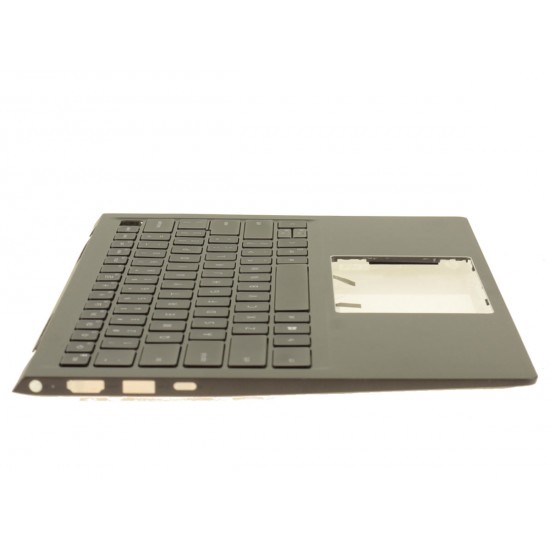 Carcasa superioara cu tastatura palmrest Laptop, Dell, Vostro 5410, P143G, P143G001, 7XR80, 07XR80, 7CX64, 07CX64, 46HG9, 046HG9, 460.0N603.0014, iluminata, neagra, layout US