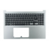 Carcasa superioara cu tastatura palmrest Laptop, Asus, VivoBook 16 R1605V, R1605VA, 90NB10N2-R31US0, 13N1-H8A0931, 13N1-FBM0311, 13NB0WB1M06X11, X1605VA-1S, argintie, layout US