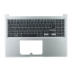 Carcasa superioara cu tastatura palmrest Laptop, Asus, VivoBook 16 R1605V, R1605VA, 90NB10N2-R31US0, 13N1-H8A0931, 13N1-FBM0311, 13NB0WB1M06X11, X1605VA-1S, argintie, layout US
