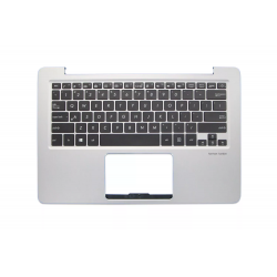 Carcasa superioara cu tastatura palmrest Laptop, Asus, ZenBook UX330C, UX330CA, UX330CAK, 90NB0CP1-R32US0, 13NB0CP1P01011-1, 13NB0CP1AM0101, UX330CA-1A, iluminata, gri, layout US