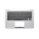 Carcasa superioara cu tastatura palmrest Laptop, Asus, ZenBook UX330C, UX330CA, UX330CAK, 90NB0CP1-R32US0, 13NB0CP1P01011-1, 13NB0CP1AM0101, UX330CA-1A, iluminata, gri, layout US