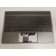 Carcasa superioara cu tastatura palmrest Laptop, HP, Pavilion 13-AN, TPN-Q214, L37532-001, L37532-B31, L37532-N271, 54G7DTATP40TEEP, iluminata, gri, layout US