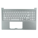 Carcasa superioara cu tastatura palmrest Laptop, Asus, VivoBook 15 X1505Z, X1505ZA, 90NB0ZB2-R30UI0, 90NB0ZB2-R30UI1, 90NB0ZB2-R30US1, 13N1-GCA0311, 13N1-ECA001, X1505ZA-1S, iluminata, argintie, layout US