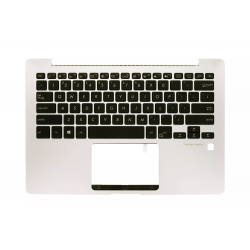 Carcasa superioara cu tastatura palmrest Laptop, Asus, ZenBook 13 UX331U, UX331UA, UX331UAL, UX331UN, 90NB0GZ5-R31US0, 13N1-RJA0U11, UX331UA-1E, iluminata, aurie, layout US