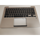 Carcasa superioara cu tastatura palmrest Laptop, Asus, ZenBook 13 UX331U, UX331UA, UX331UAL, UX331UN, 90NB0GZ5-R31US0, 13N1-RJA0U11, UX331UA-1E, iluminata, aurie, layout US