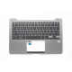 Carcasa superioara cu tastatura palmrest Laptop, Asus, ZenBook 13 UX331U, UX331UA, UX331UAL, UX331UN, 90NB0GZ2-R31US0, 13N1-3JA0911, UX331UA-1B, iluminata, gri, layout US