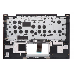 Carcasa superioara cu tastatura palmrest Laptop, Asus, VivoBook Flip 14 TM420U, TM420UA, 90NB0RN1-R30031, 90NB0RN1-R31US0, 90NB0RN1-R31US2, HQ207D0147000, TP420IA-2K, iluminata, neagra, layout US