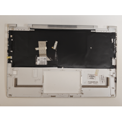 Carcasa superioara cu tastatura palmrest Laptop, HP, EliteBook X360 1040 G5, L41041-001, 6070B1611001, iluminata, argintie, layout US