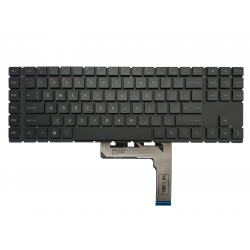 Tastatura Laptop Gaming, HP, Omen 17-CK, 17T-CK, TPN-Q266, iluminata, RGB 20 pini, neagra, layout US